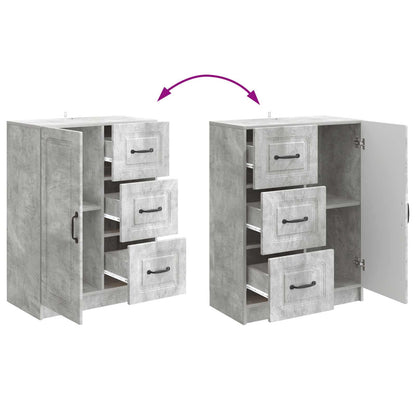 Credenza Grigio Cemento 66 x 34,5 x 87 cm Legno ingegnerizzato | homemem39