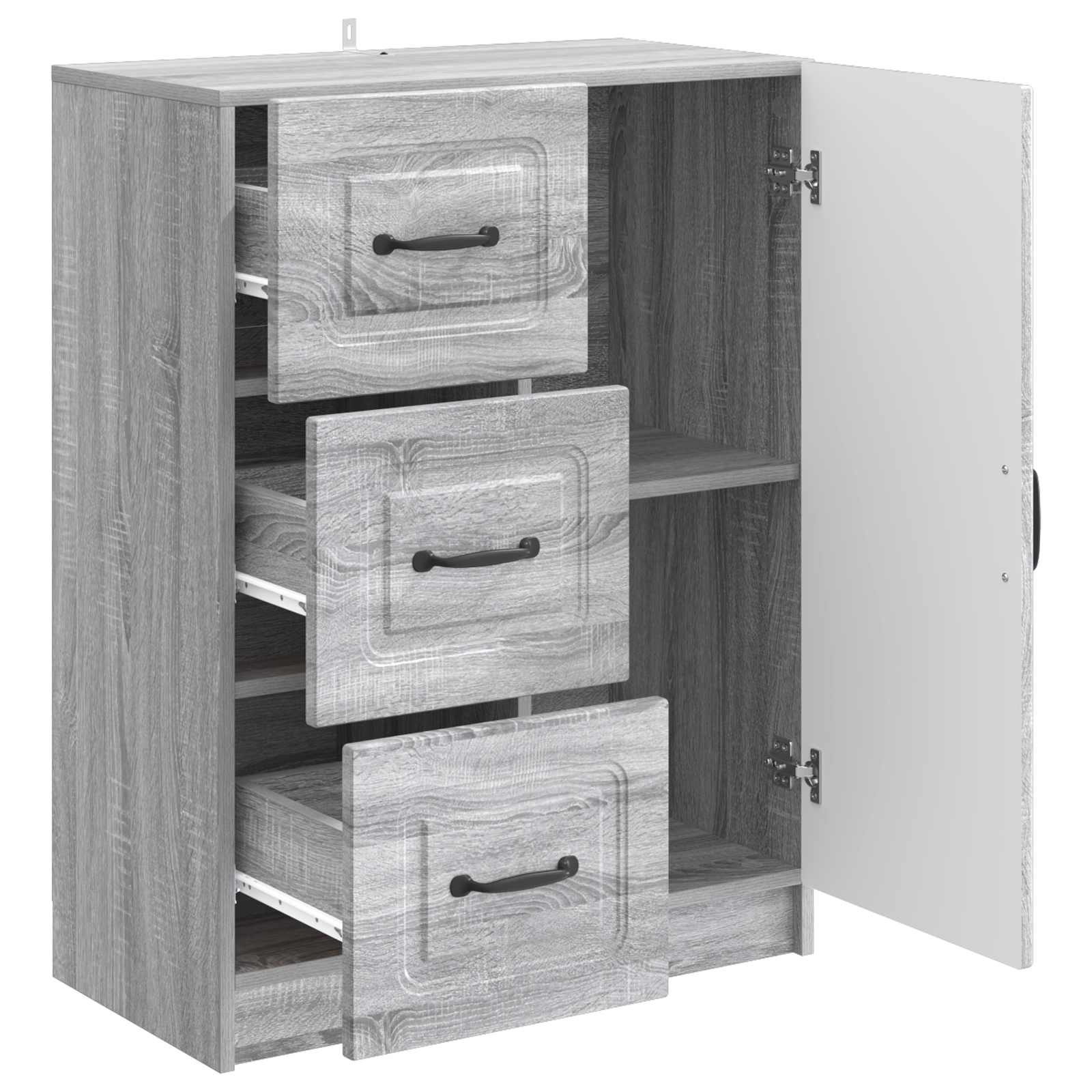 Credenza Grigio Sonoma 66 x 34,5 x 87 cm Legno ingegnerizzato | homemem39