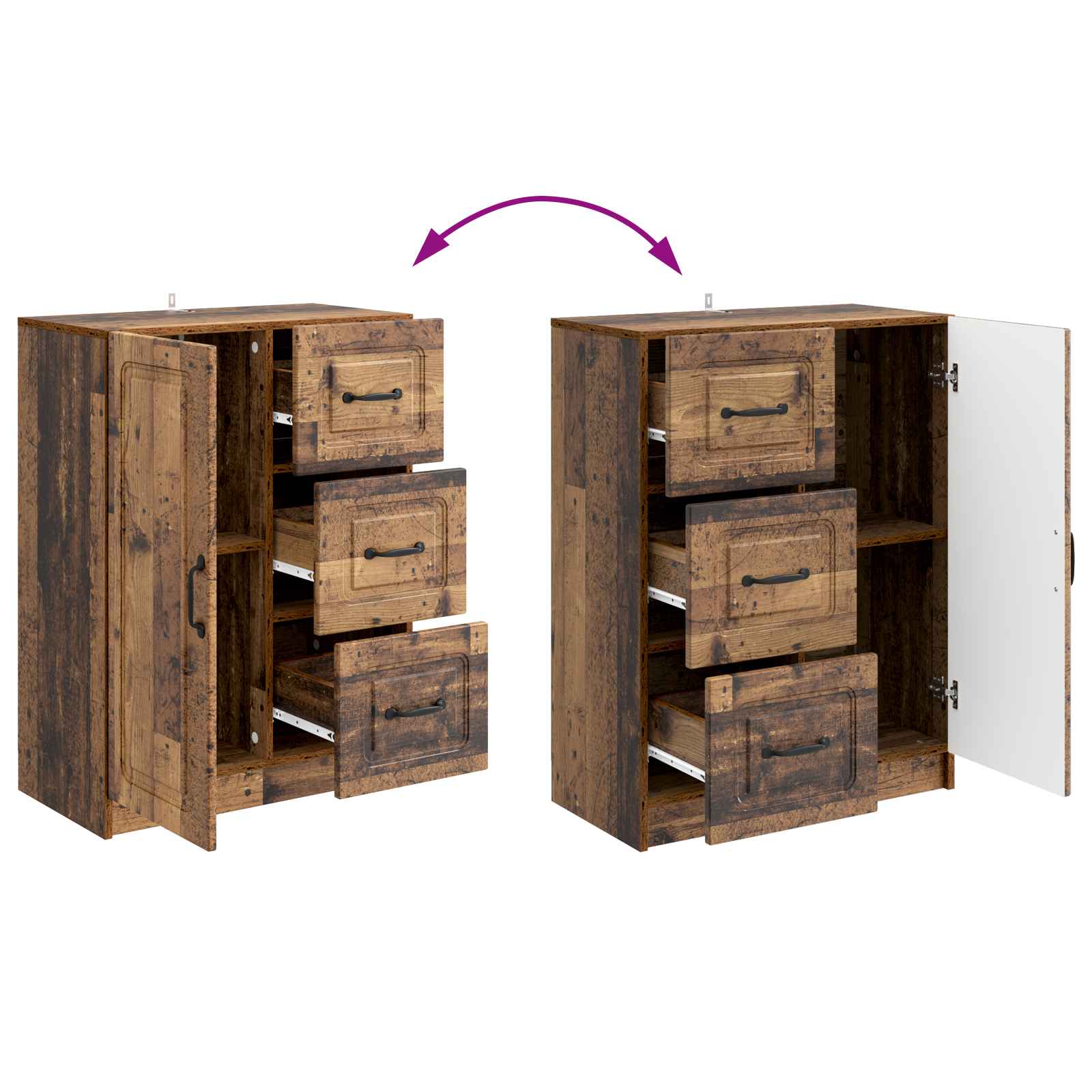 Credenza Legno antico 66 x 34,5 x 87 cm Legno ingegnerizzato | homemem39