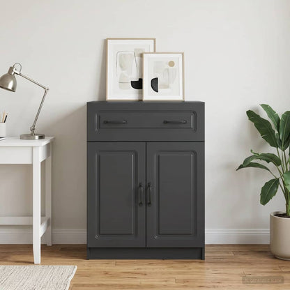 Credenza Nero 66 x 34,5 x 87 cm Legno ingegnerizzato