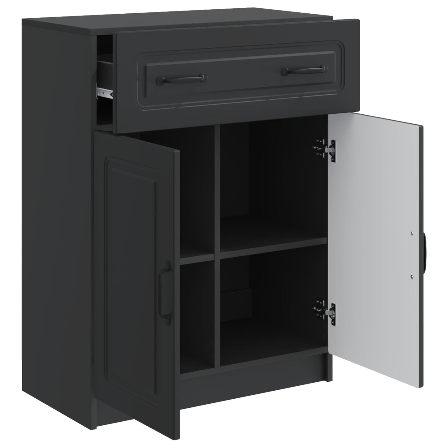 Credenza Nero 66 x 34,5 x 87 cm Legno ingegnerizzato | homemem39