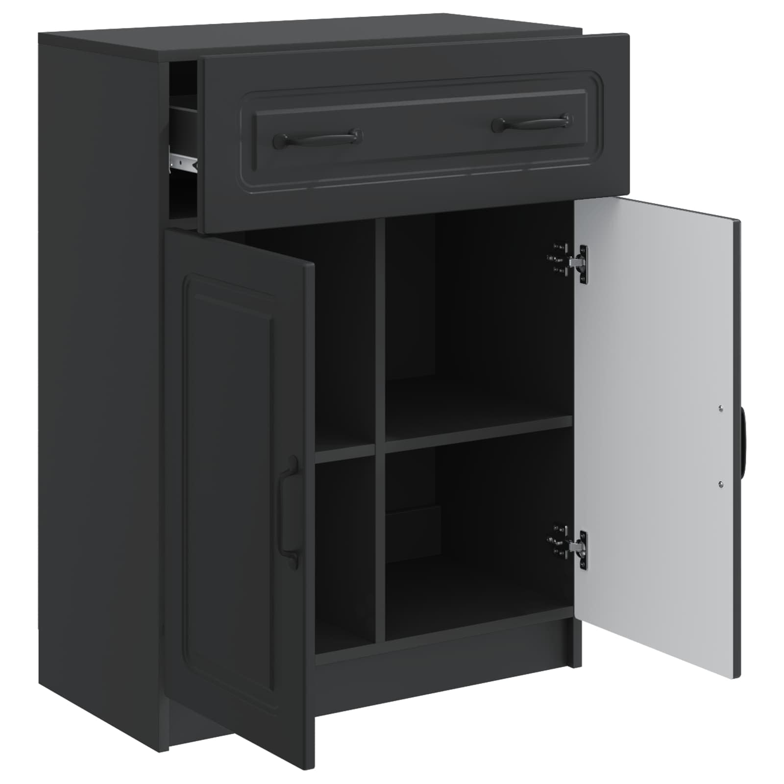 Credenza Nero 66 x 34,5 x 87 cm Legno ingegnerizzato | homemem39