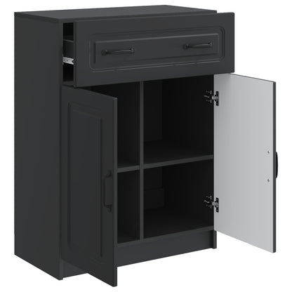 Credenza Nero 66 x 34,5 x 87 cm Legno ingegnerizzato