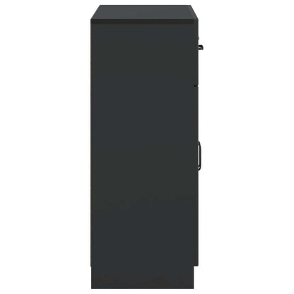 Credenza Nero 66 x 34,5 x 87 cm Legno ingegnerizzato | homemem39