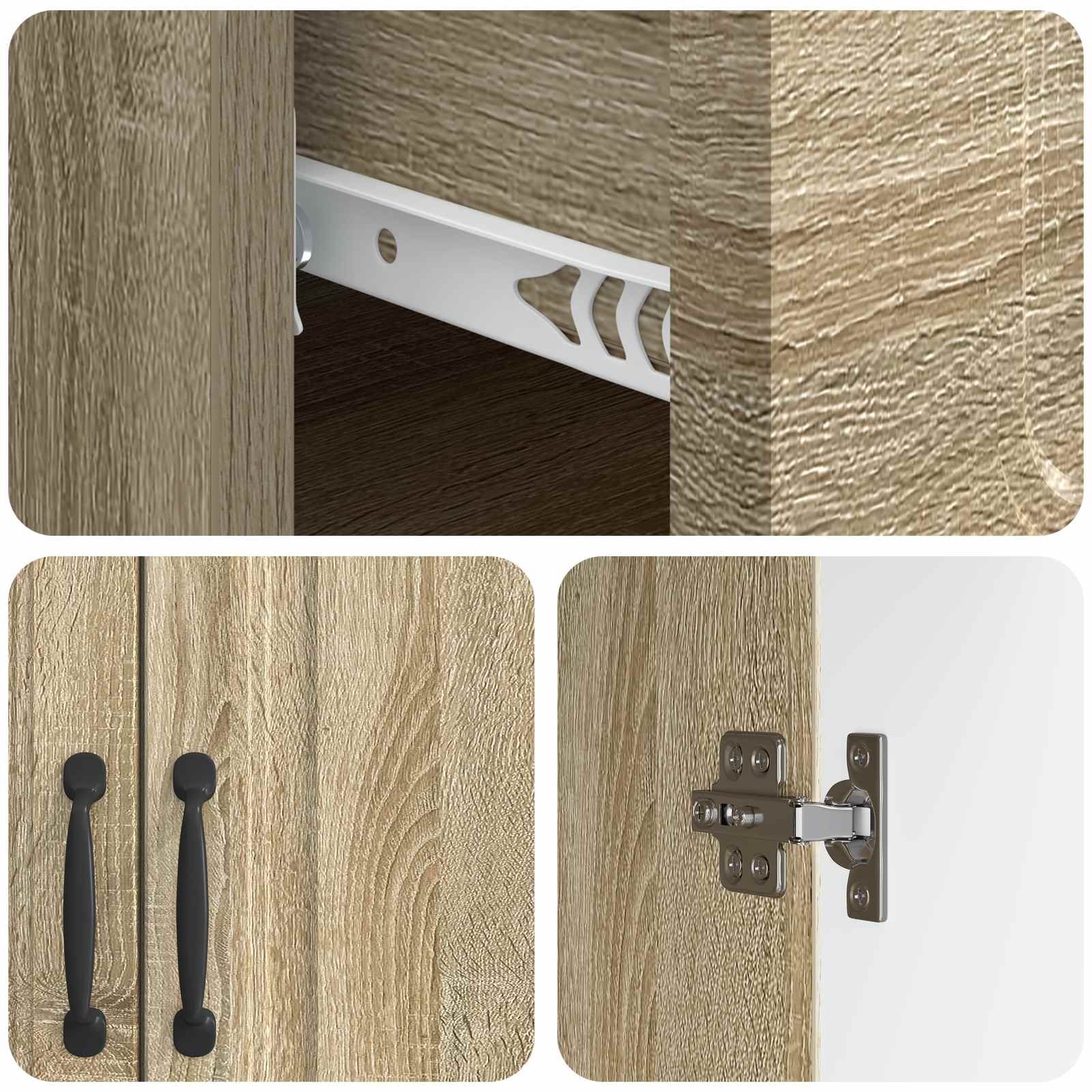 Credenza Rovere Sonoma 66 x 34,5 x 87 cm Legno ingegnerizzato | homemem39