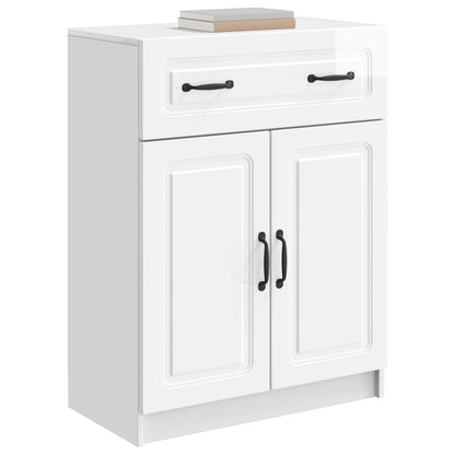 Credenza Bianco Lucido 66 x 34,5 x 87 cm Legno ingegnerizzato | homemem39