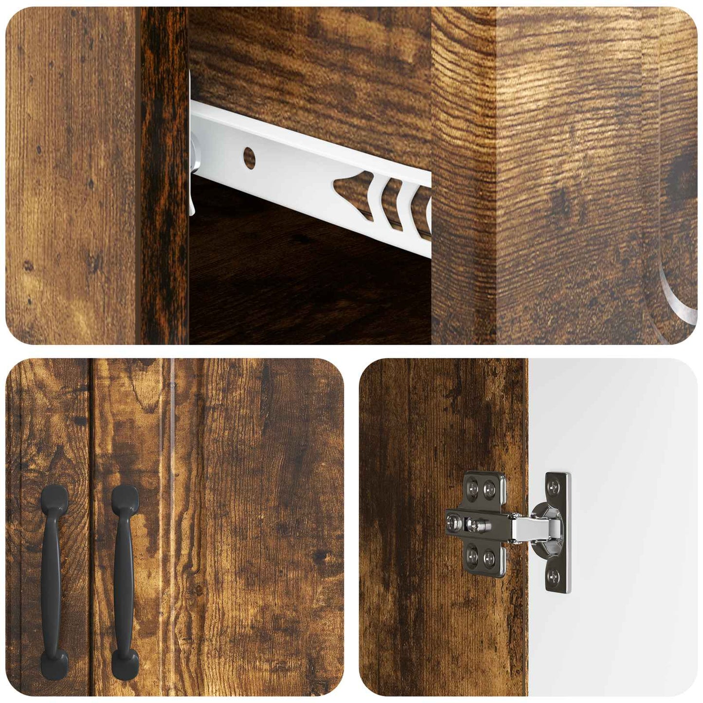 Credenza Rovere Fumo 66 x 34,5 x 87 cm Legno ingegnerizzato | homemem39