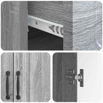 Credenza Grigio Sonoma 66 x 34,5 x 87 cm Legno ingegnerizzato | homemem39