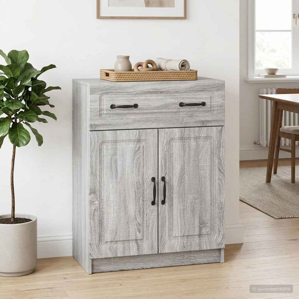Credenza Grigio Sonoma 66 x 34,5 x 87 cm Legno ingegnerizzato