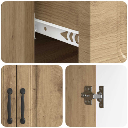 Credenza con cassetto Rovere Artigianale 66 x 34,5 x 87 cm | homemem39