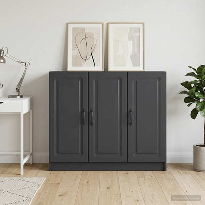 Credenza Nero 89 x 34,5 x 77 cm Legno ingegnerizzato