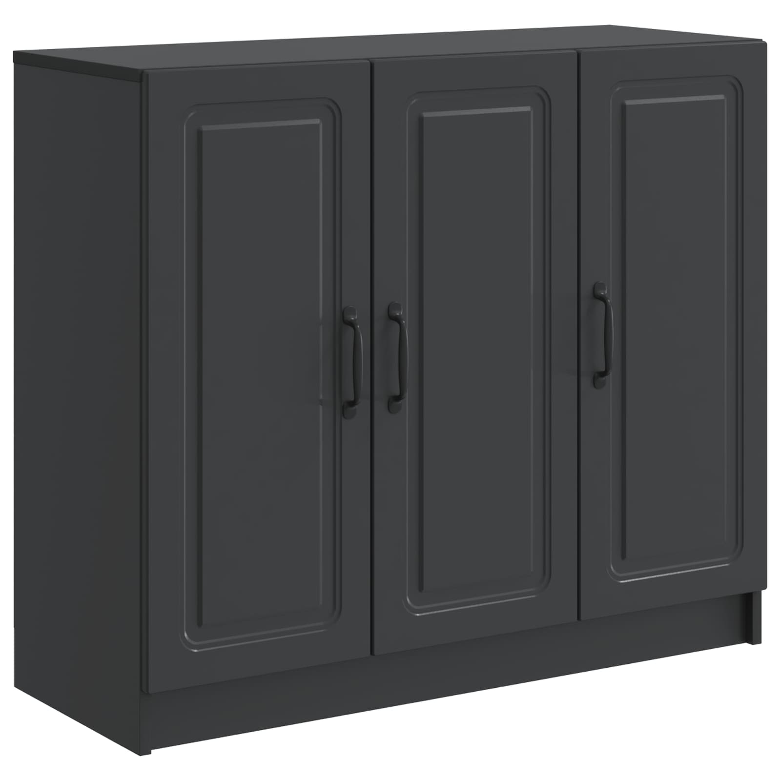Credenza Nero 89 x 34,5 x 77 cm Legno ingegnerizzato | homemem39