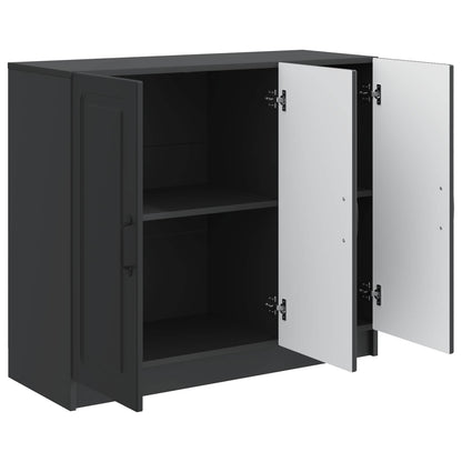 Credenza Nero 89 x 34,5 x 77 cm Legno ingegnerizzato