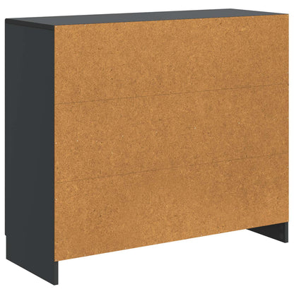 Credenza Nero 89 x 34,5 x 77 cm Legno ingegnerizzato