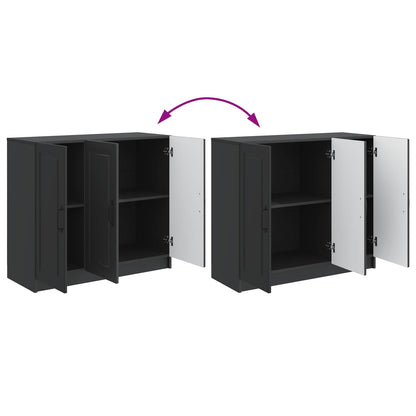 Credenza Nero 89 x 34,5 x 77 cm Legno ingegnerizzato