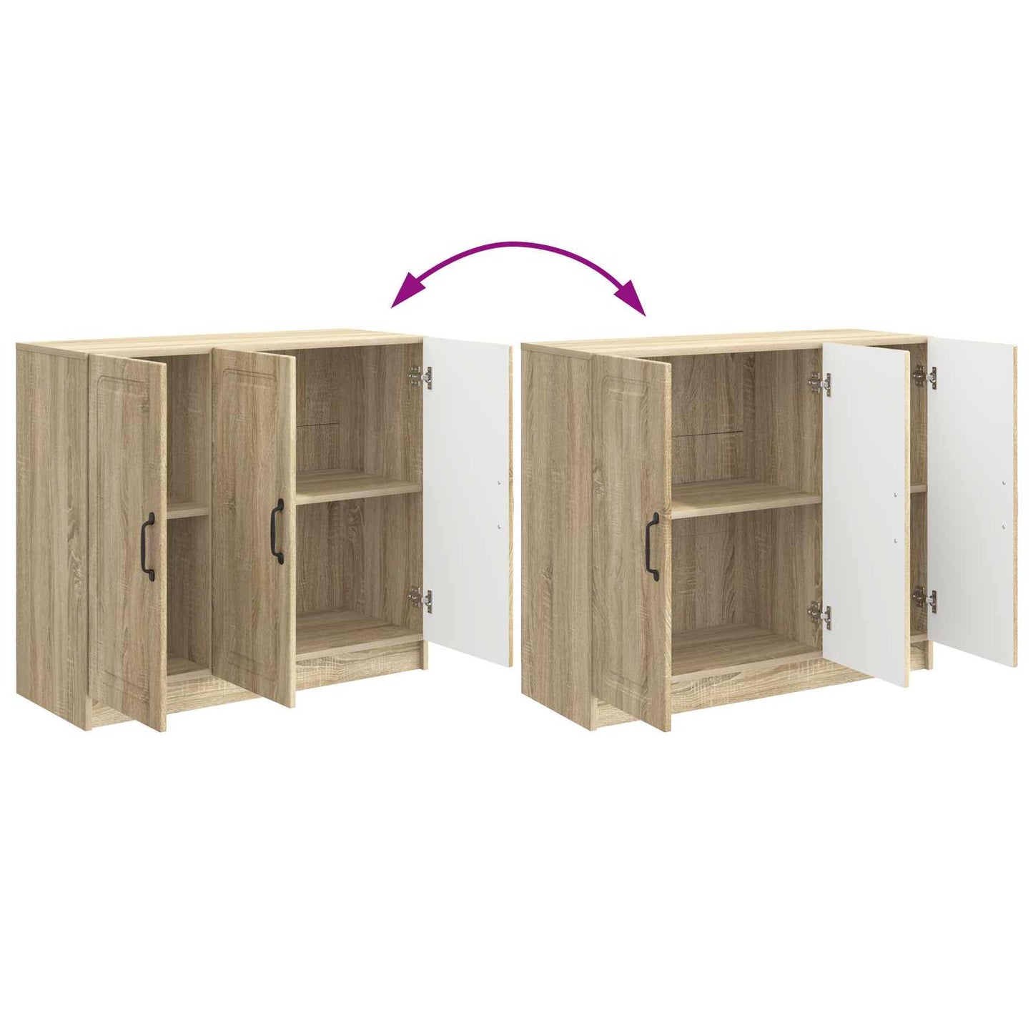 Credenza Rovere Sonoma 89 x 34,5 x 77 cm Legno ingegnerizzato | homemem39
