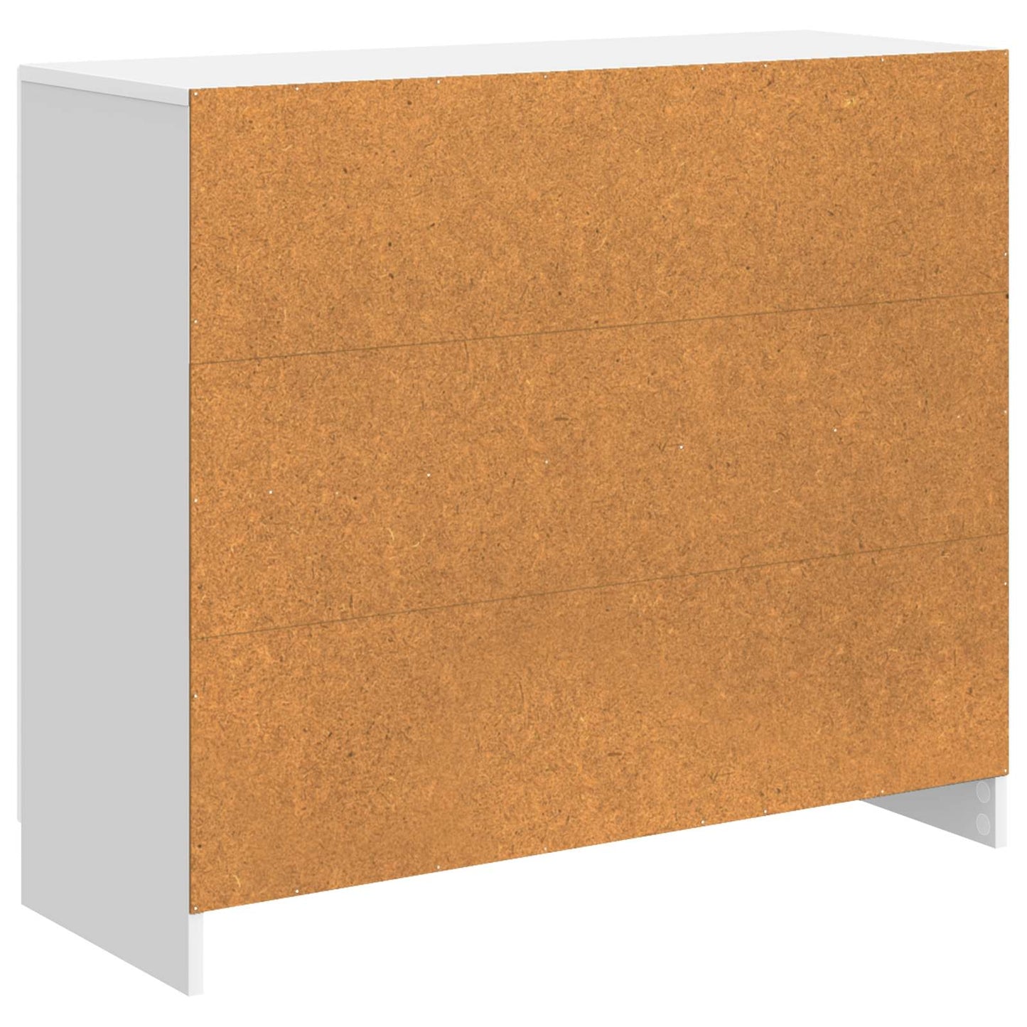 Credenza Bianco Lucido 89 x 34,5 x 77 cm Legno ingegnerizzato