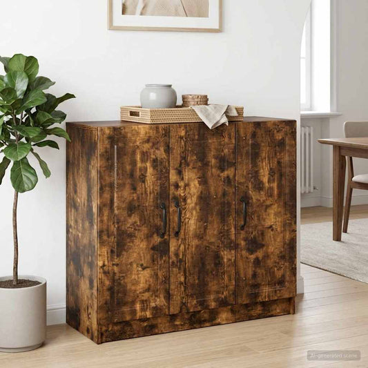 Credenza Rovere Fumo 89 x 34,5 x 77 cm Legno ingegnerizzato