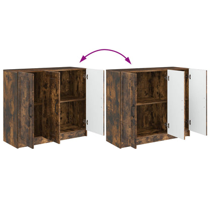 Credenza Rovere Fumo 89 x 34,5 x 77 cm Legno ingegnerizzato | homemem39