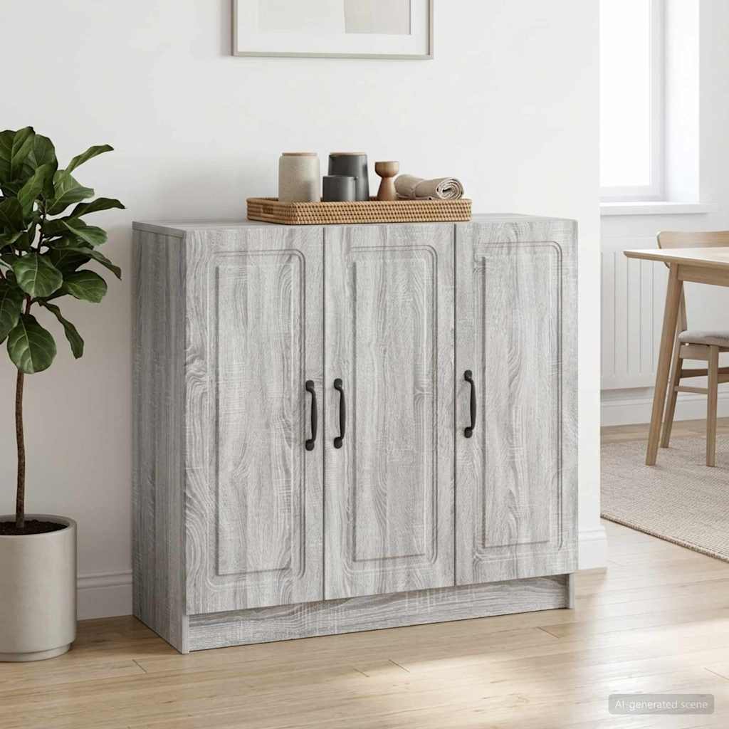 Credenza Grigio Sonoma 89 x 34,5 x 77 cm Legno ingegnerizzato