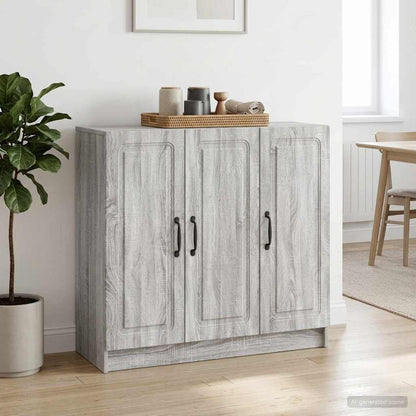 Credenza Grigio Sonoma 89 x 34,5 x 77 cm Legno ingegnerizzato