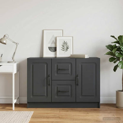 Credenza Nero 89 x 34,5 x 57 cm Legno ingegnerizzato