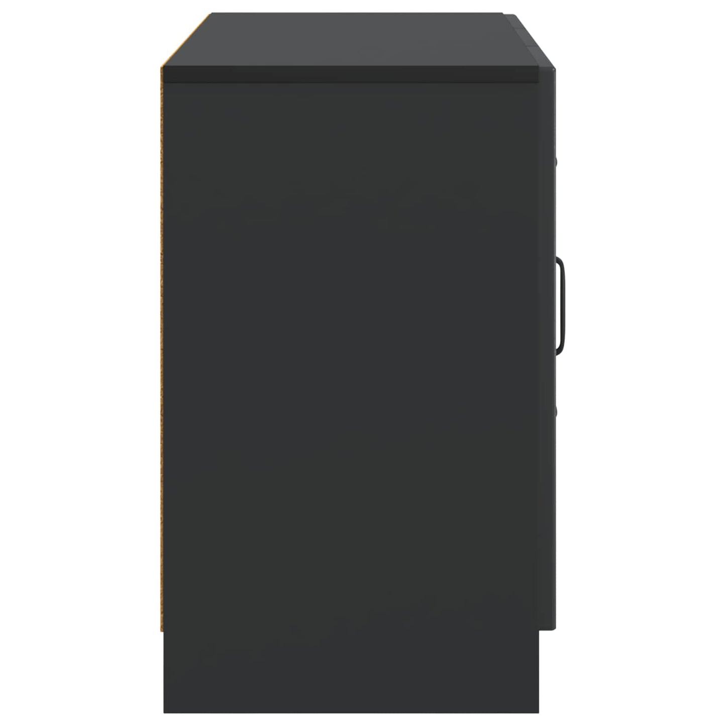 Credenza Nero 89 x 34,5 x 57 cm Legno ingegnerizzato