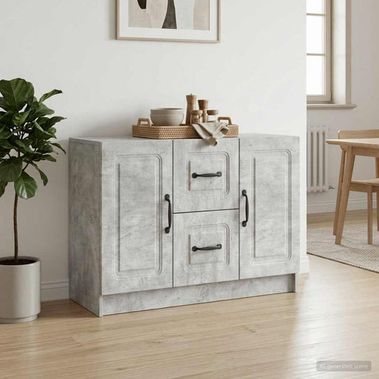 Credenza Grigio Cemento 89 x 34,5 x 57 cm Legno ingegnerizzato