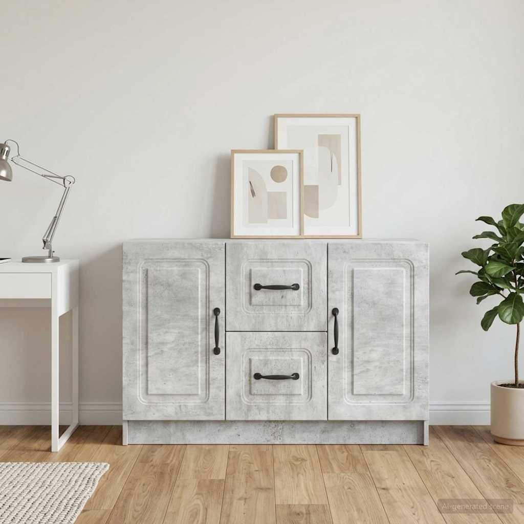 Credenza Grigio Cemento 89 x 34,5 x 57 cm Legno ingegnerizzato