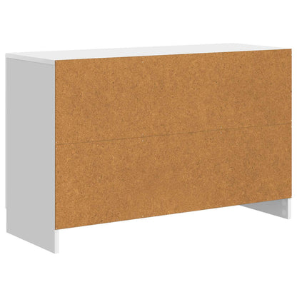 Credenza Bianco Lucido 89 x 34,5 x 57 cm Legno ingegnerizzato