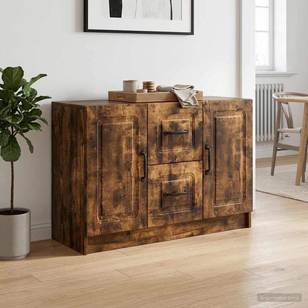 Credenza Rovere Fumo 89 x 34,5 x 57 cm Legno ingegnerizzato