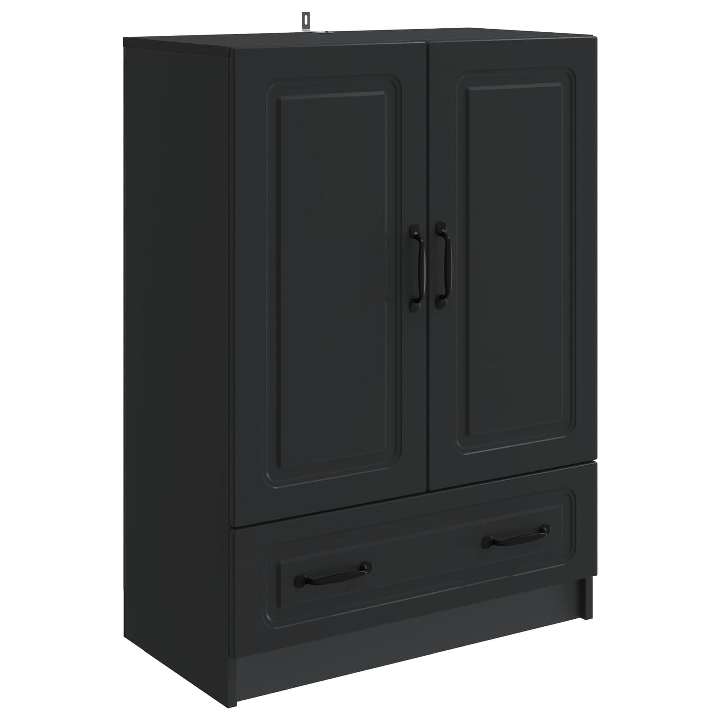 Credenza Nero 66 x 34,5 x 92 cm Legno ingegnerizzato