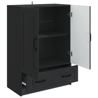 Credenza Nero 66 x 34,5 x 92 cm Legno ingegnerizzato