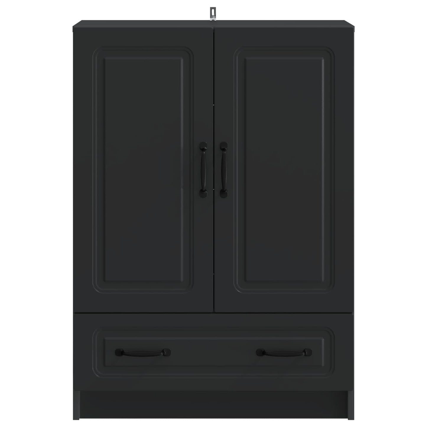 Credenza Nero 66 x 34,5 x 92 cm Legno ingegnerizzato
