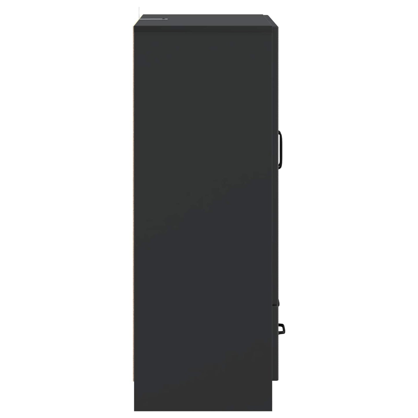 Credenza Nero 66 x 34,5 x 92 cm Legno ingegnerizzato