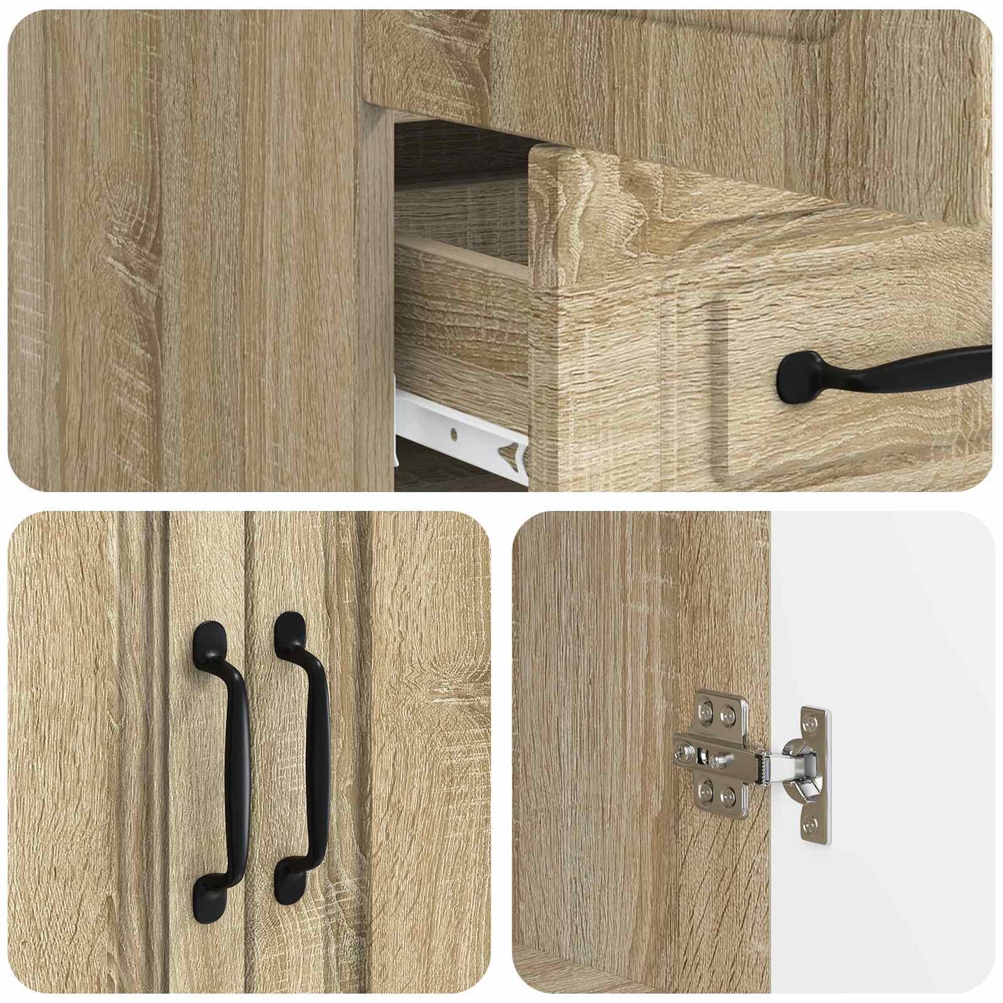 Credenza Rovere Sonoma 66 x 34,5 x 92 cm Legno ingegnerizzato