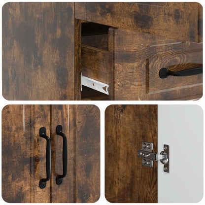 Credenza Rovere Fumo 66 x 34,5 x 92 cm Legno ingegnerizzato