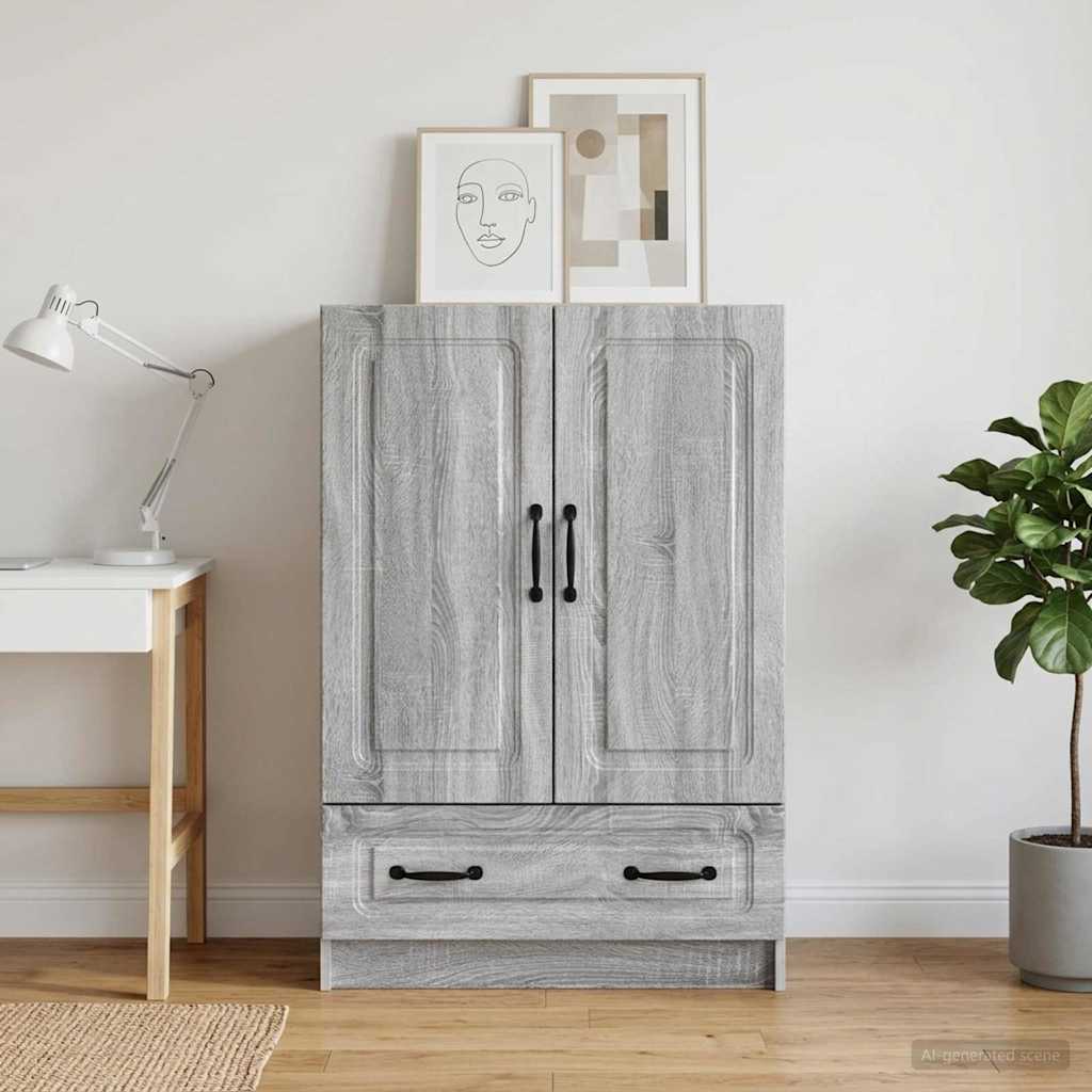 Credenza Grigio Sonoma 66 x 34,5 x 92 cm Legno ingegnerizzato