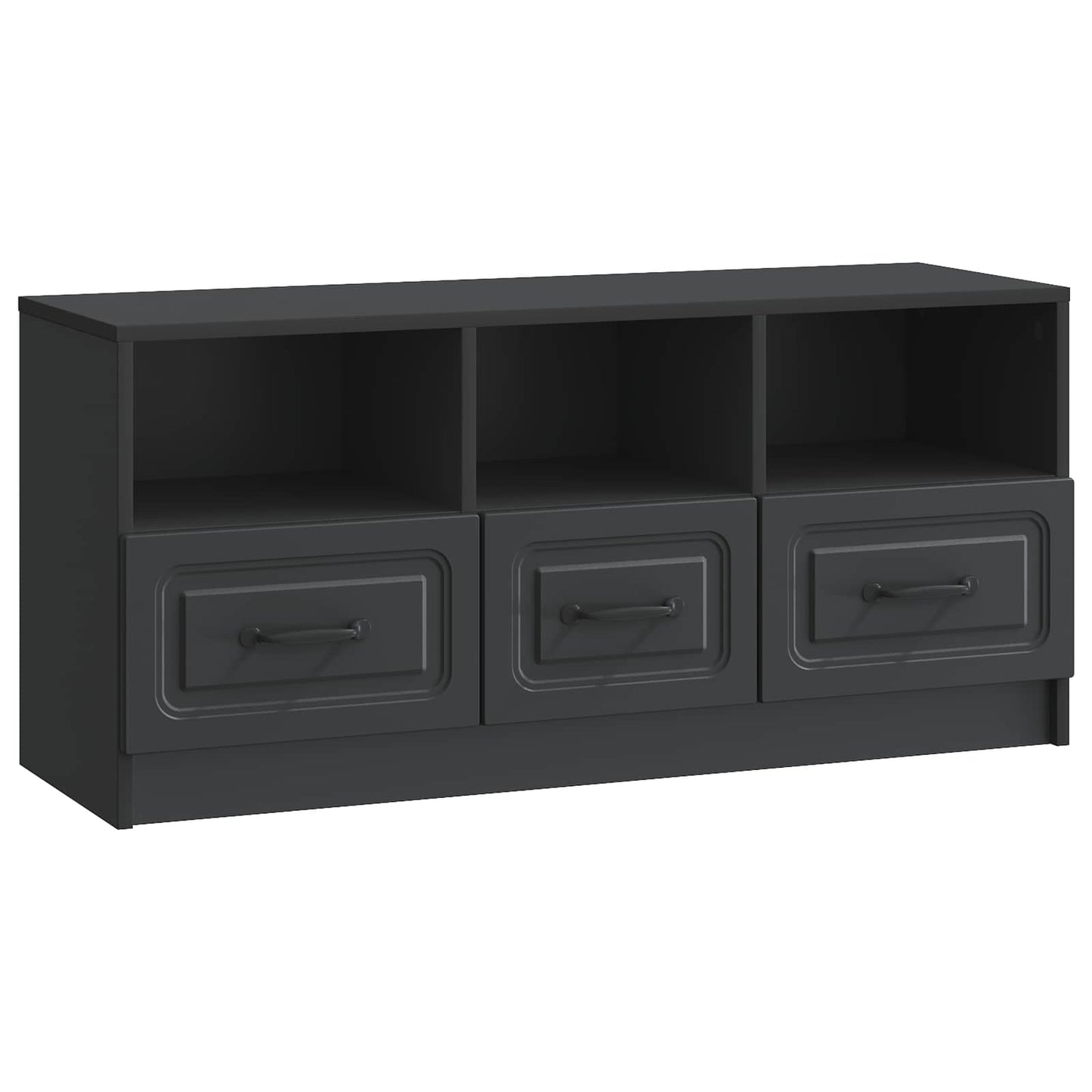 Mobile TV Nero 102 x 34,5 x 47 cm Legno ingegnerizzato