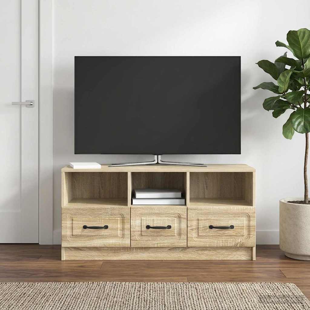 Mobile TV Rovere Sonoma 102 x 34,5 x 47 cm Legno ingegnerizzato