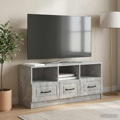Mobile TV con cassetto Grigio Cemento 102 x 34,5 x 47 cm