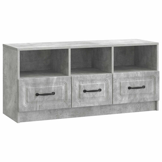 Mobile TV con cassetto Grigio Cemento 102 x 34,5 x 47 cm