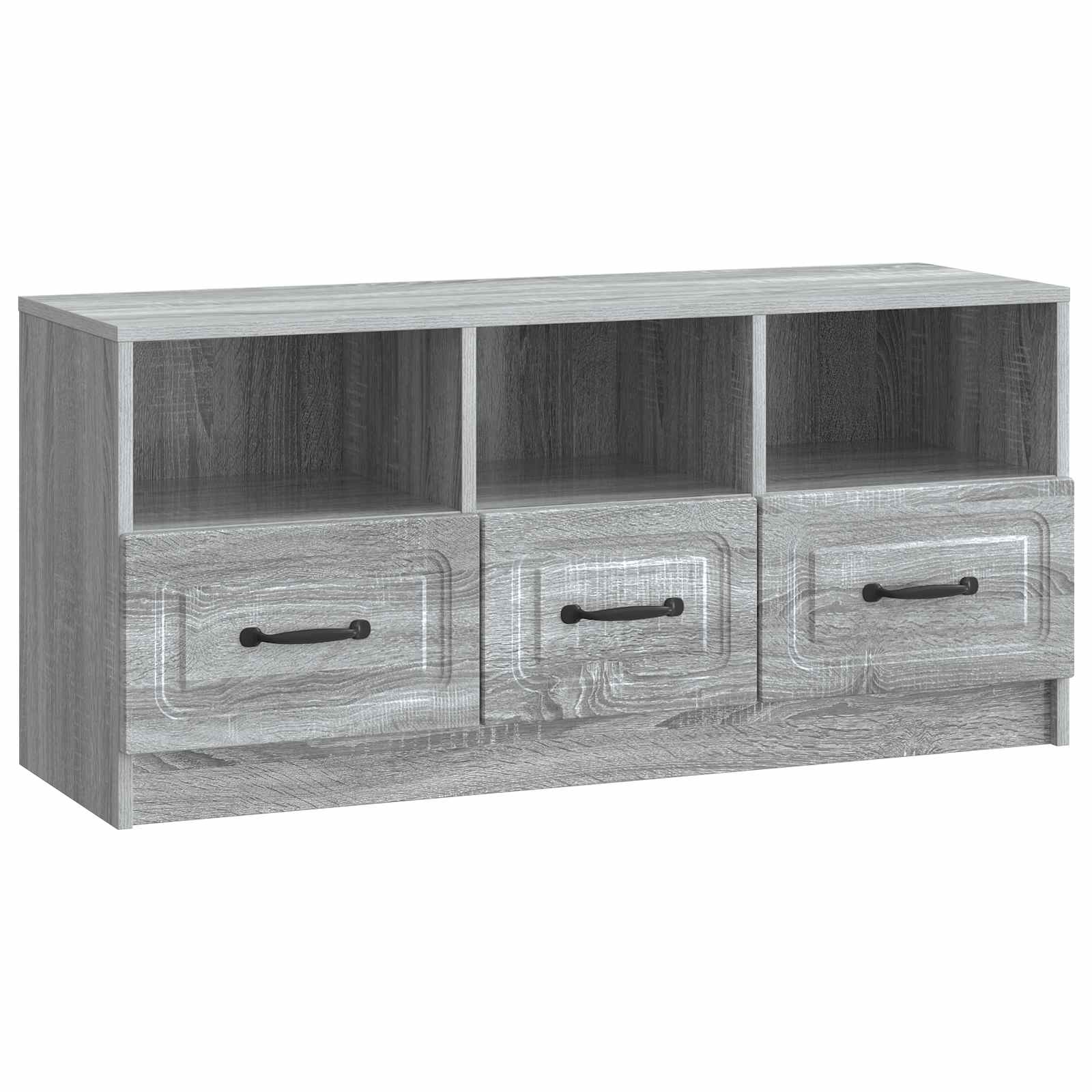 Mobile TV Grigio Sonoma 102 x 34,5 x 47 cm Legno ingegnerizzato | homemem39
