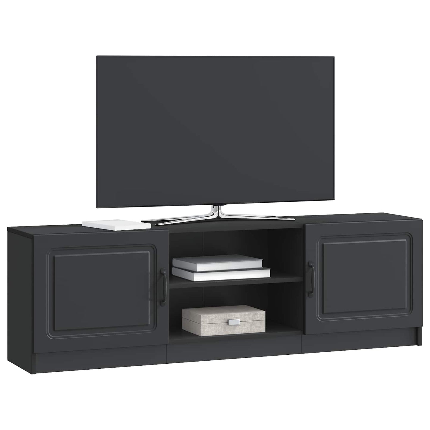 Mobile TV Nero 150 x 31 x 47 cm Legno ingegnerizzato