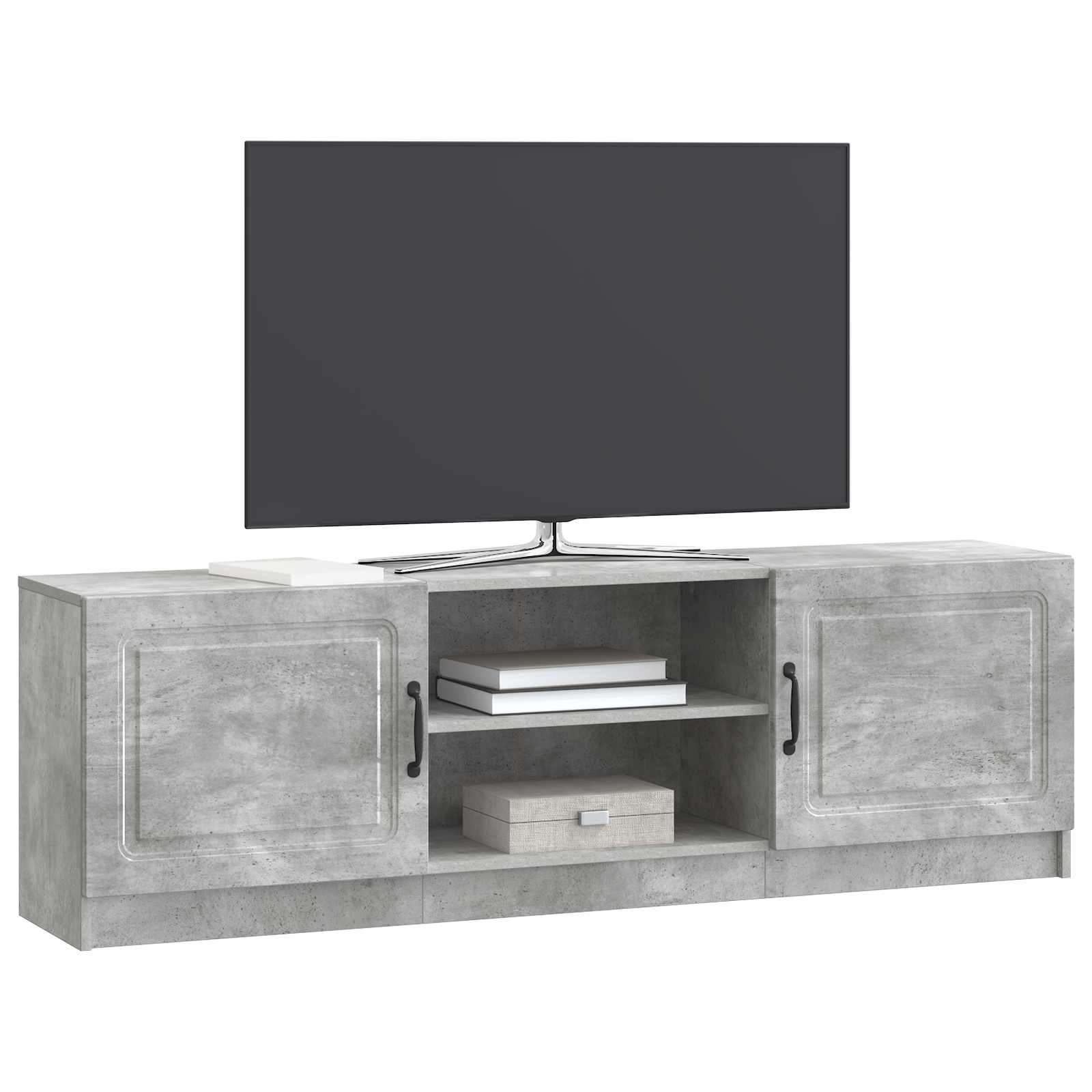 Mobile TV Grigio Cemento 150 x 31 x 47 cm Legno ingegnerizzato | homemem39