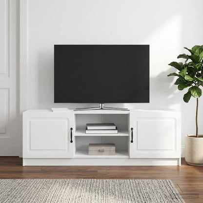 Mobile TV Bianco Lucido 150 x 31 x 47 cm Legno ingegnerizzato