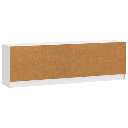 Mobile TV Bianco Lucido 150 x 31 x 47 cm Legno ingegnerizzato
