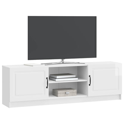 Mobile TV Bianco Lucido 150 x 31 x 47 cm Legno ingegnerizzato