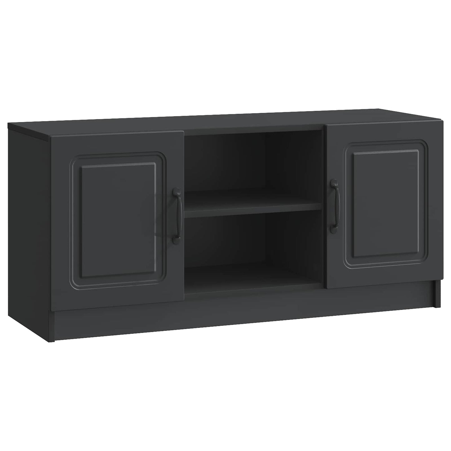 Mobile TV Nero 102 x 34,5 x 47 cm Legno ingegnerizzato