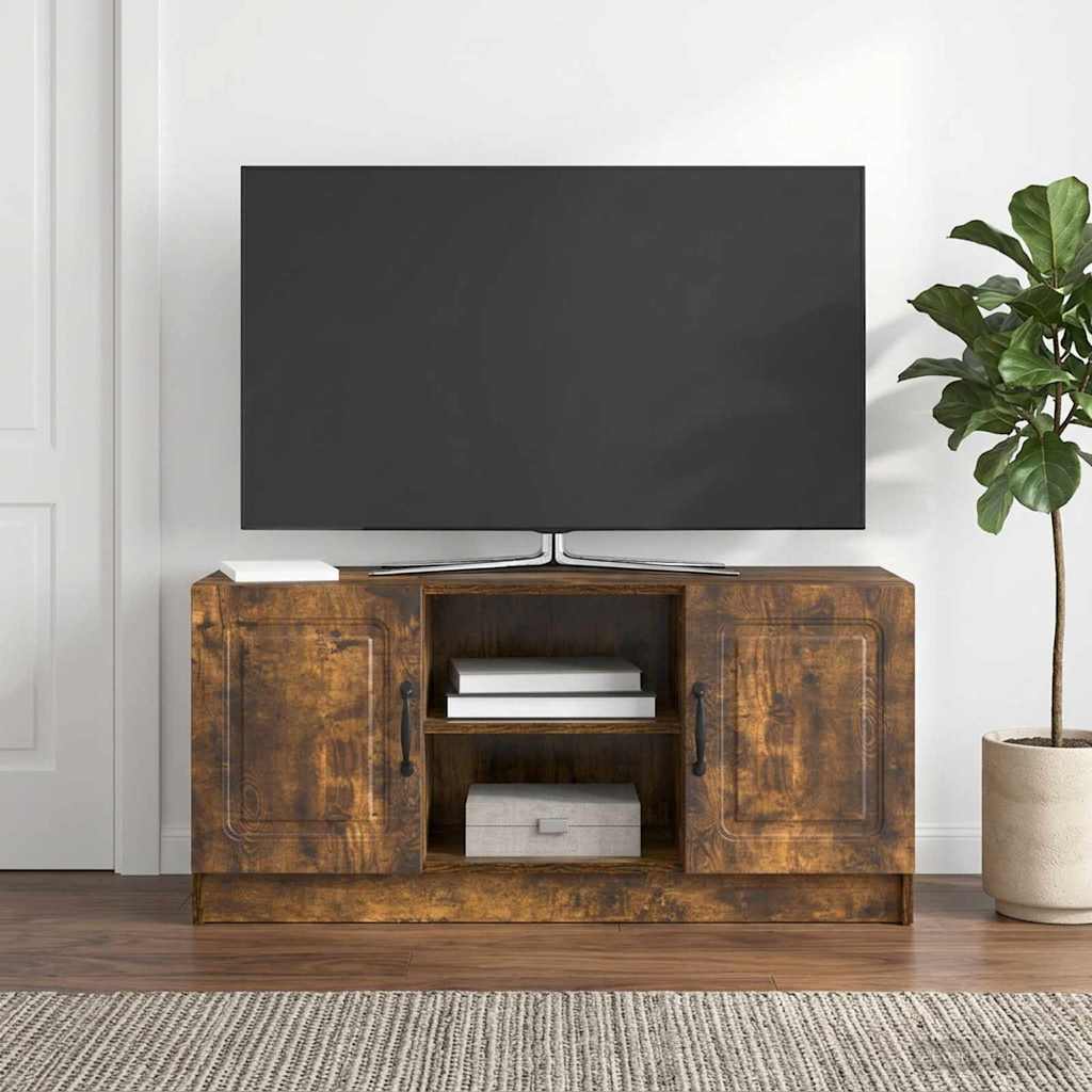Mobile TV Rovere Fumo 102 x 34,5 x 47 cm Legno ingegnerizzato